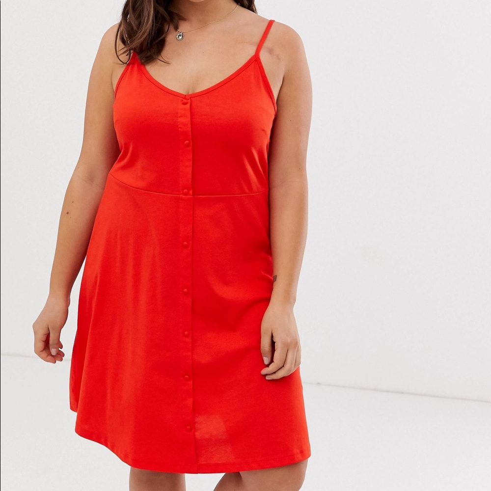 VERO MODA Curve Cami Red Dress